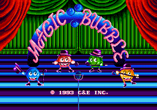 Magic Bubble Title Screen